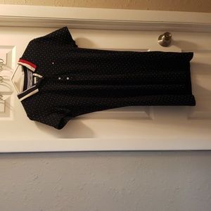 Navy blue polkadot Tommy Hilfiger dress